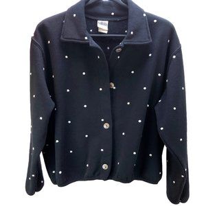 Jacket with stitched thread polka dots - SZ M